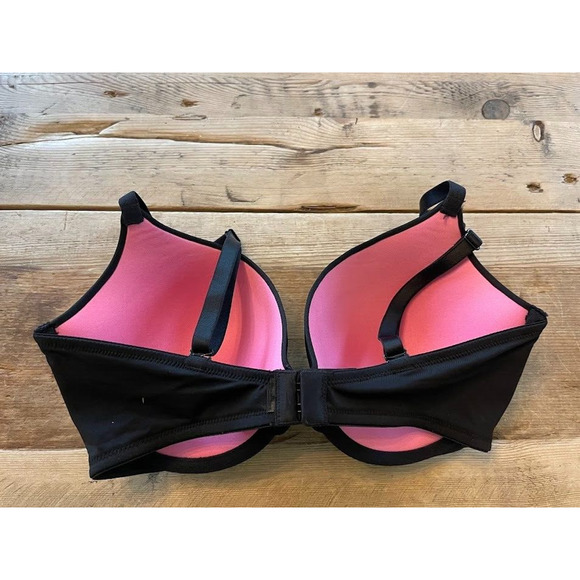 Victoria's Secret PINK Smooth Black 30DD Wear Everywhere Push Up Bra VS - Picture 2 of 2